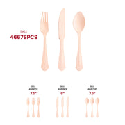 Disposable birch wood cutlery set, lightweight yet durable, designed for easy cleanup at parties and gatherings