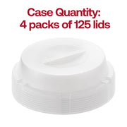 Disposable clear HIPS dome short lids, BPA-free for safe and convenient food storage