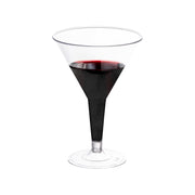 Disposable clear plastic martini glasses, 6 oz., lightweight yet durable, great for effortless cleanup at parties and celebrations