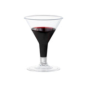 Disposable clear plastic mini martini glasses, 2 oz., lightweight yet sturdy, great for easy cleanup at parties and events