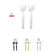 Disposable clear plastic serving forks, 9.75 inches, ideal for stress-free hosting and catering, case of 150.