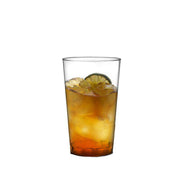Disposable crystal clear plastic tall iced tea cups, 16 oz, lightweight yet sturdy, ideal for quick and easy cleanup