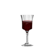 Disposable crystal cut plastic wine goblets with an 11 oz capacity, perfect for events and easy cleanup, pack of 48.
