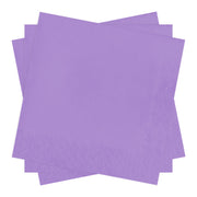 Disposable luscious lavender beverage napkins, 10-inch square paper design, convenient for large parties, 600 count