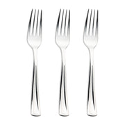 Disposable silver plastic forks, 7.25 inches, pack of 600, ideal for catering, weddings, and parties
