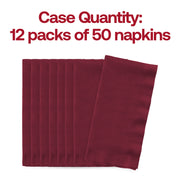 Burgundy Red Paper Dinner Napkins Quantity | Smarty Had A Party