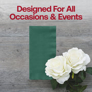 Hunter Green Paper Dinner Napkins Lifestyle | Smarty Had A Party