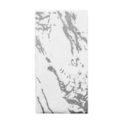 White with Silver Marble Paper Dinner Napkins Main | Smarty Had A Party