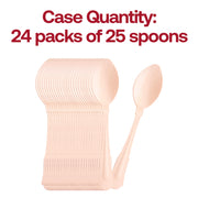 Durable and disposable wooden spoons, 7.5 inches, case of 600, perfect for convenient, eco-friendly meals.
