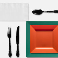 Durable plastic plates and cups ensure long-lasting style throughout your event.