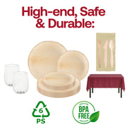 Earthy tones and organic shapes bring a natural sophistication to this Thanksgiving tableware bundle.