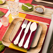 Eco-friendly 7.5-inch birch wood disposable dinner forks, pack of 600
