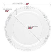 Eco-friendly and BPA-free, this clear dinnerware set offers a safe and stylish dining option