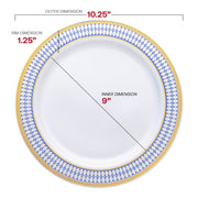 Eco-friendly and BPA-free, this recyclable plastic dinnerware is a safe choice for any occasion
