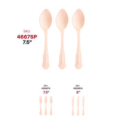 Eco-friendly disposable birch wood spoons, 7.5 inches, smooth and sturdy, ideal for restaurants and special events.