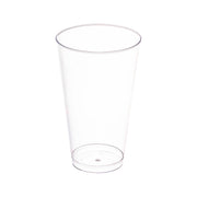 Elegant 16 oz crystal clear plastic tall iced tea cups, great for upscale events, catering, and sophisticated beverage presentation