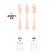 Elegant 7.5-inch birch wood dinner forks, disposable and eco-friendly, 600-pack