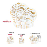 Elegant BPA-free wedding plate set with cohesive gold design and polished cutlery