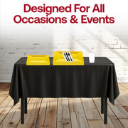 Elegant Black & Yellow Set in action during a tailgate-style event with fan gear