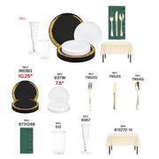 Elegant Sweet 16 dinner scene using Gala Nights set with coordinated glassware and cutlery.