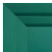 Elevate your table setting with this stylish Hunter Green Square Dinnerware Set, featuring a contemporary square design