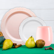 Enjoy effortless cleanup after romantic celebrations with The Cupid's Favorite Package’s complete disposable table set
