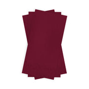 Fancy burgundy red paper dinner napkins, 16" x 16", featuring a rich, deep hue to enhance any upscale table setting