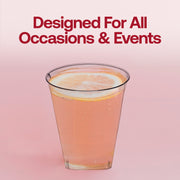 Fancy clear plastic shot cups with a sleek square bottom design, 2 oz capacity, ideal for upscale parties and tastings, 500-pack