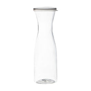 Fancy clear plastic wine carafes with lids, 35 oz, featuring a sleek design, perfect for upscale events and stylish entertaining