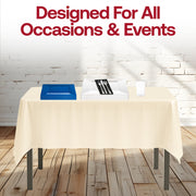 Fans enjoy halftime meals on clean white and blue plates with sleek black napkins for contrast.