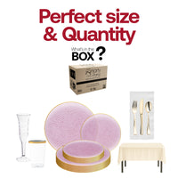Fearless Pink Party Bundle is BPA-free and recyclable, offering a glamorous yet eco-friendly celebration setup