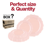 Featuring a graceful 10.25-inch round design, the Pearl Pink Lotus dinner plate is ideal for main courses with flair