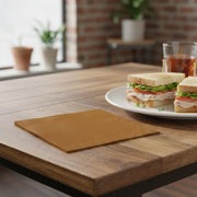 Glittering Gold Paper Beverage/Cocktail Napkins ideal for parties, receptions, and catered events.