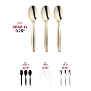 Gold Disposable Plastic Serving Spoons SKU| Smarty Had A Party