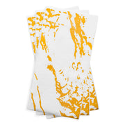 Gold marbled white paper napkins designed for every occasion—from family gatherings to grand receptions