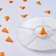 Guests enjoyed a variety of food neatly separated on the big partitioned tray.