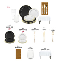 Guests enjoying drinks from the elegant stemless wine glasses in the Dear Santa Set