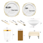 Guests serving soup in 16 oz. organic bowls from the Jingle Bells holiday dinnerware set..