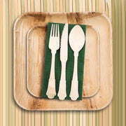 Heavy-duty 7.5-inch birch wood disposable forks, strong and eco-friendly, 600-pack