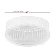Heavy-duty clear plastic serving trays with lids support charcuterie, fruit, and pastries while keeping every platter neat and protected