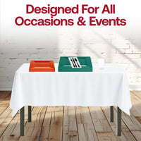 Host a tailgate or playoff watch party with the vibrant Green and Orange dinnerware set.