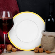 Host with ease using disposable 13-inch charger plates that blend luxury with convenience.