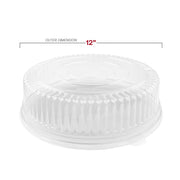 Hosting buffets is easier with clear round plastic trays with lids that keep hors d’oeuvres neat, hygienic, and ready for self-serve stations