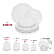 Ideal for weddings, holidays, and special events, this clear plastic dinnerware brings elegance and practicality together