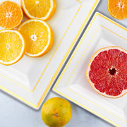 Includes 120 dinner plates and 120 salad plates, providing ample quantity for large gatherings or smaller, intimate events.