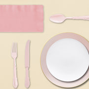Intimate celebration table featuring the You Had Me at Hello Set with delicate glassware and romantic pink tones