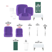 Kings-themed party plates and tableware perfect for playoff viewing with friends
