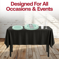 Lifestyle image with guests enjoying treats at a Tiffany blue-themed birthday table.