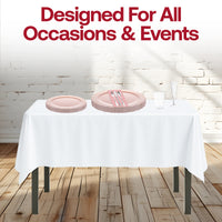 Lifestyle scene of guests toasting with champagne flutes during a pink-themed birthday party.