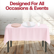 Lifestyle scene showing The Soft Girl Dinnerware Set styled on a soft pink table with balloons and pastries